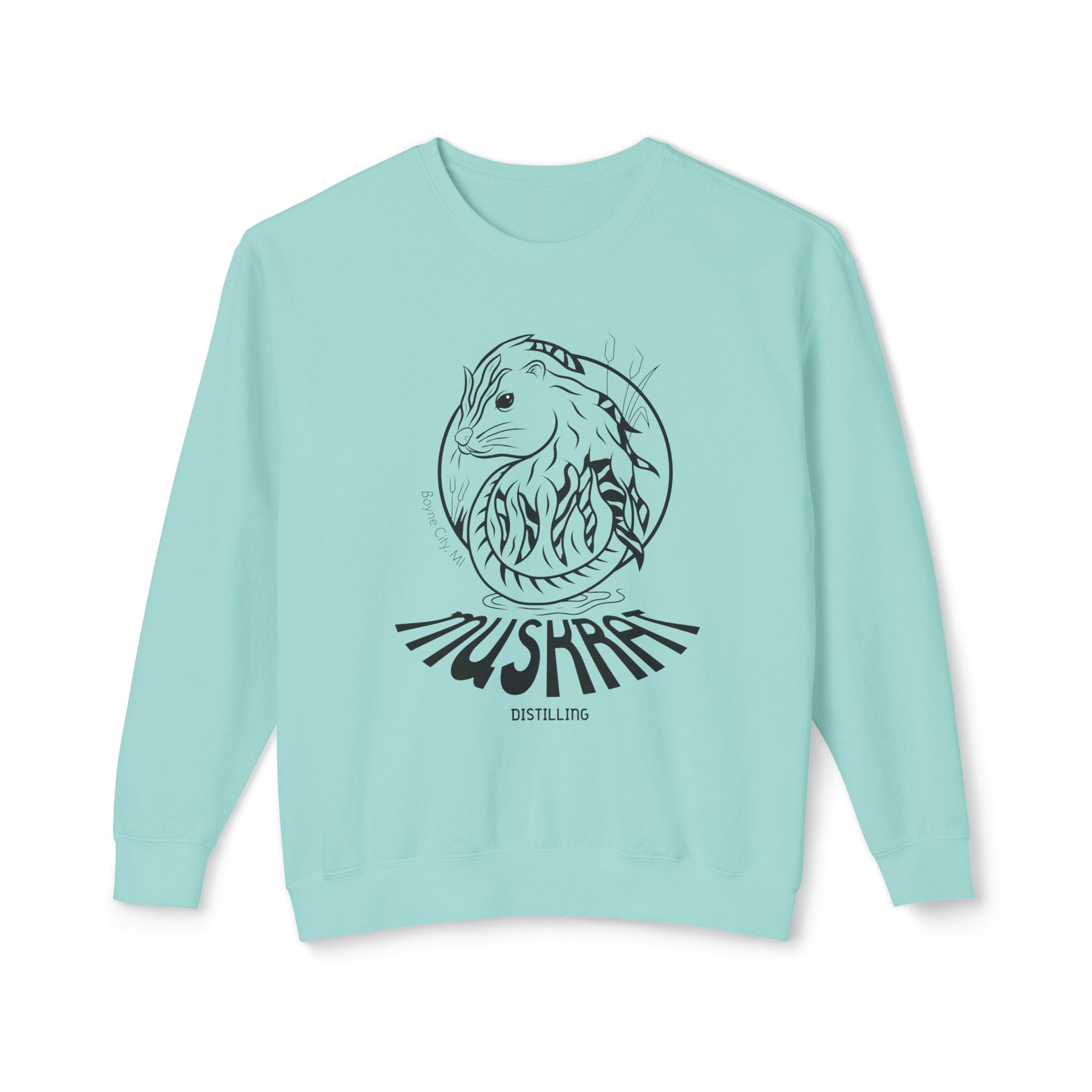Mushroom Fox Crewneck Sweatshirt — Botanical Fox Illustration