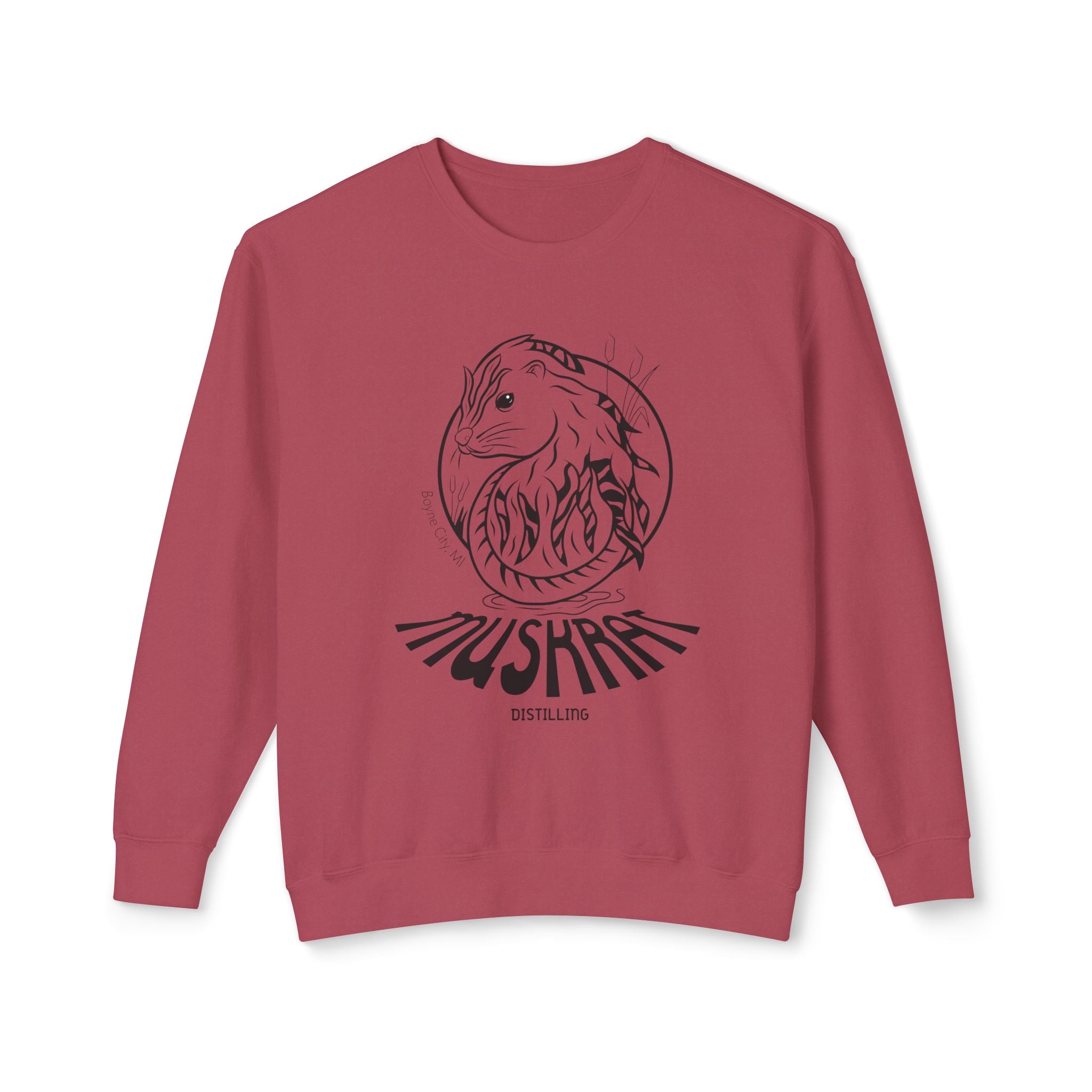 Mushroom Fox Crewneck Sweatshirt — Botanical Fox Illustration