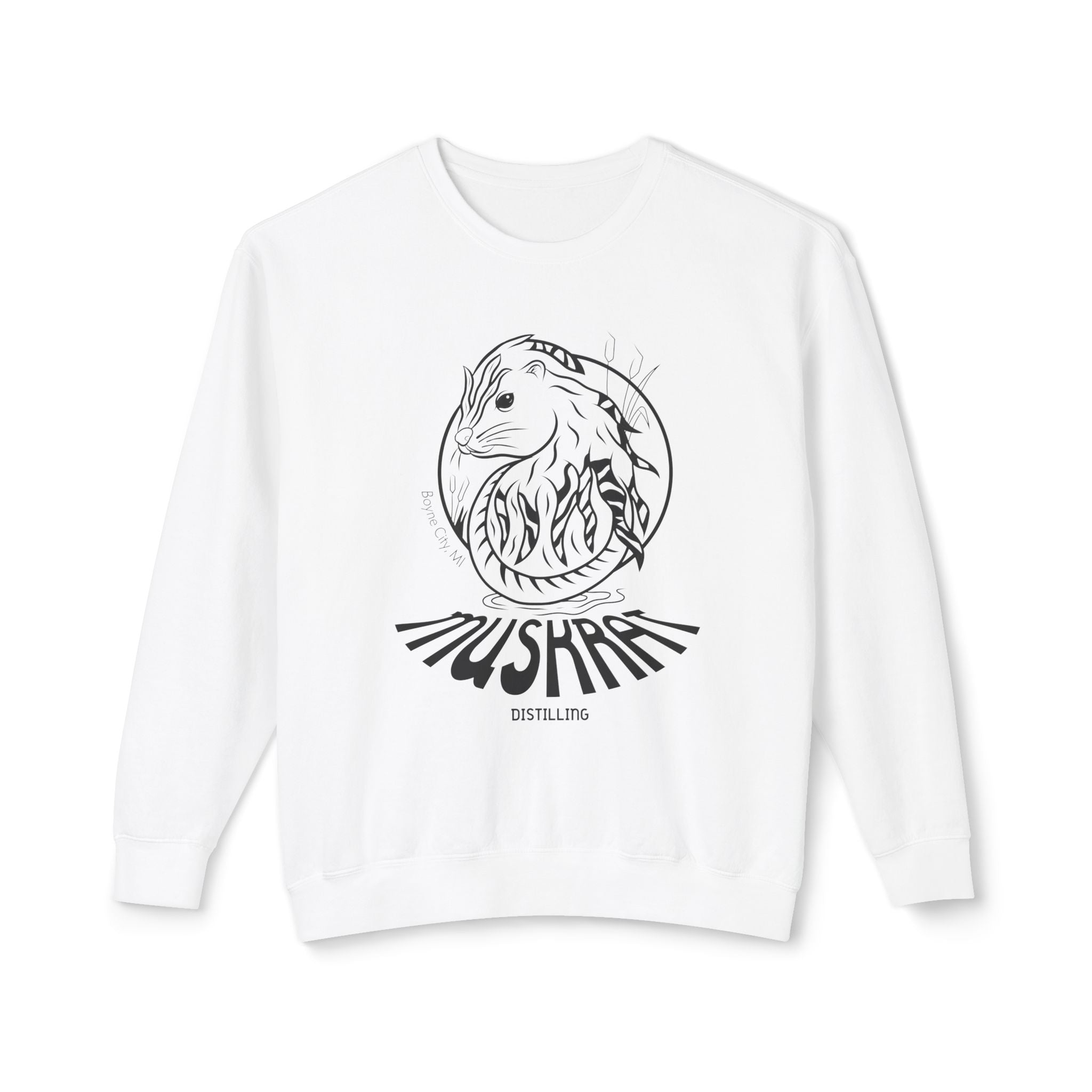 Mushroom Fox Crewneck Sweatshirt — Botanical Fox Illustration