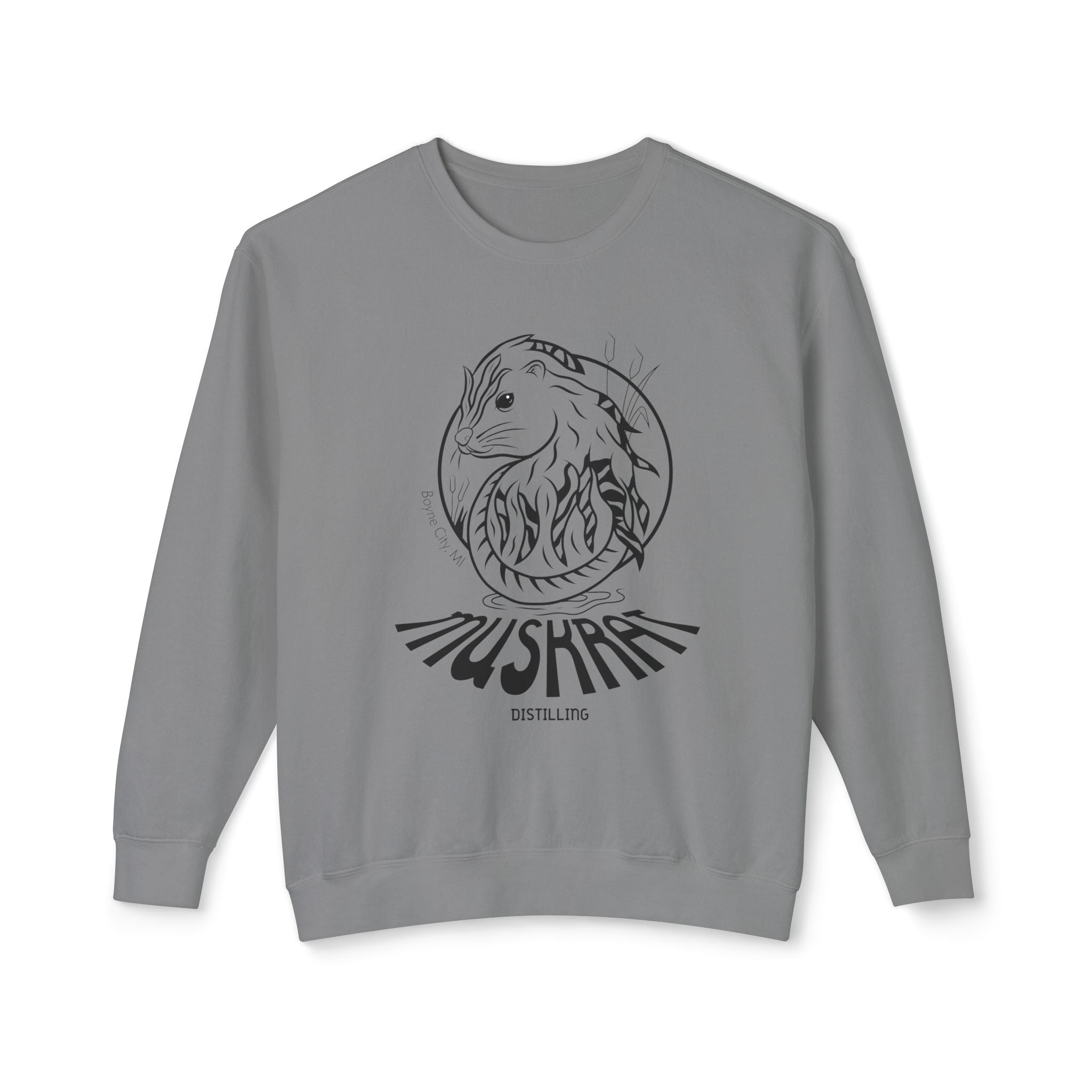 Mushroom Fox Crewneck Sweatshirt — Botanical Fox Illustration