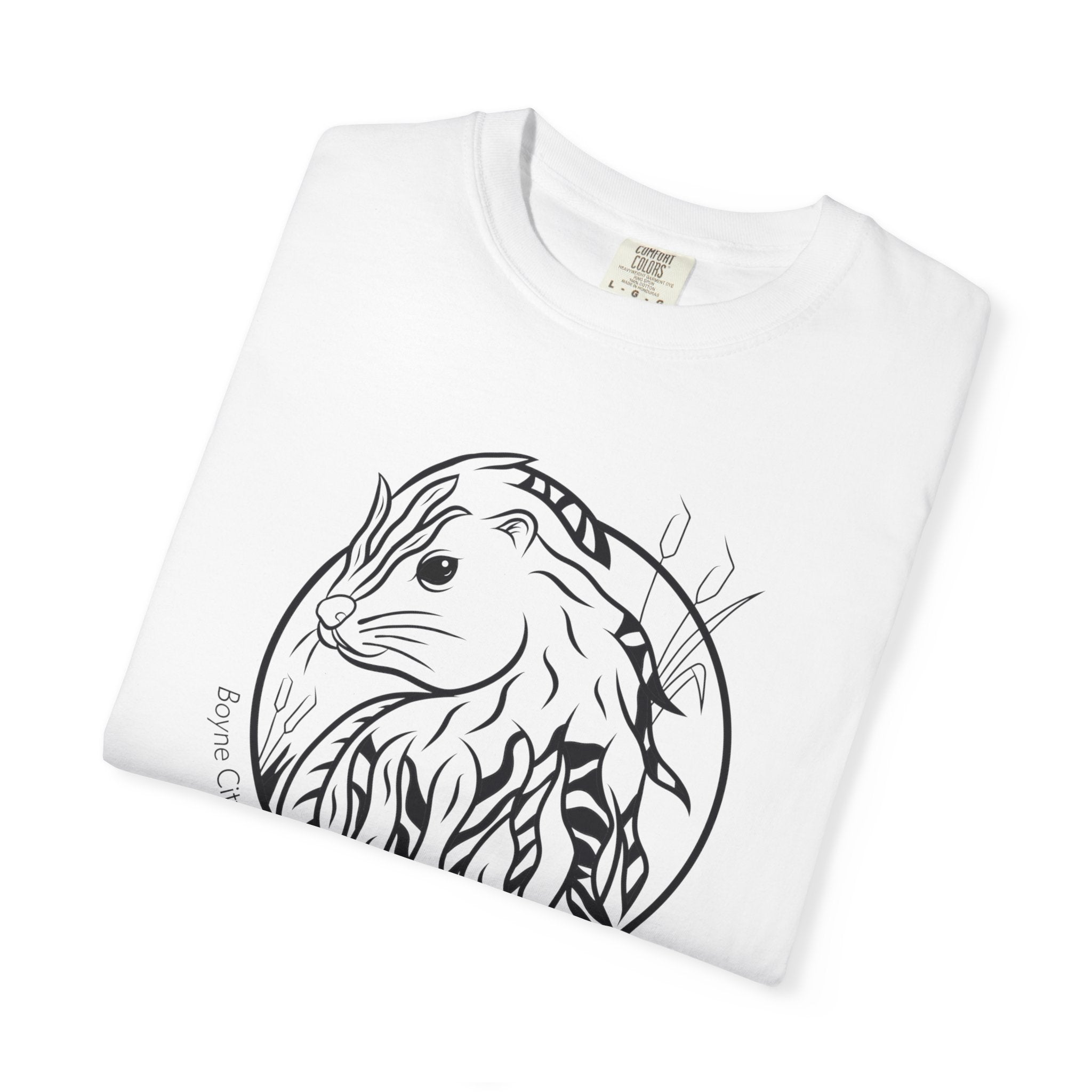 Mushrat Distilling Graphic T-Shirt — Hand-Drawn Animal Logo Tee