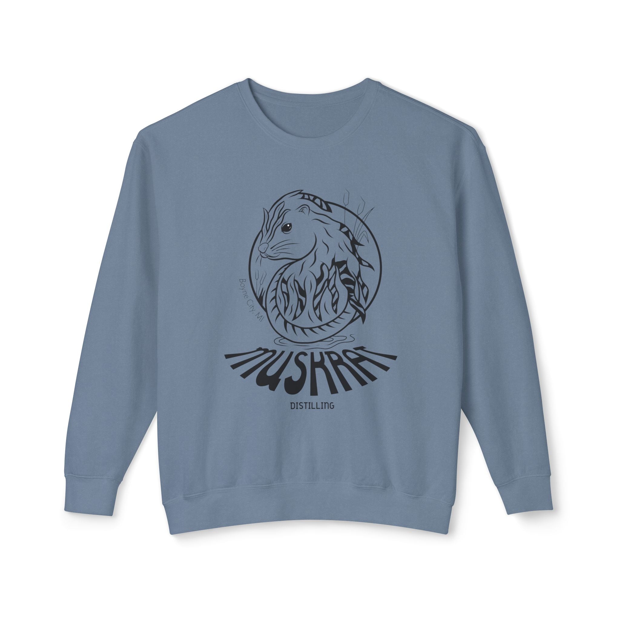 Mushroom Fox Crewneck Sweatshirt — Botanical Fox Illustration