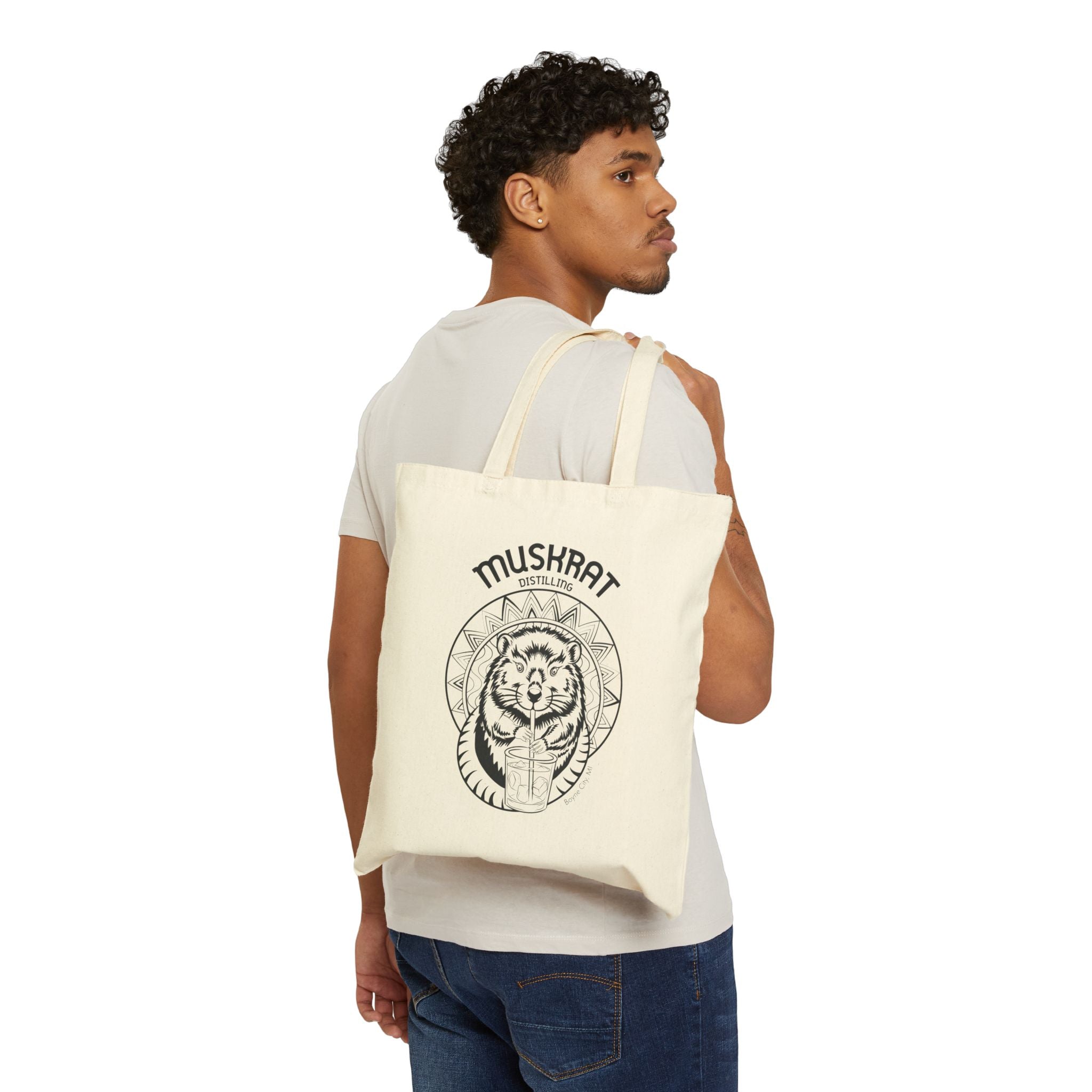 Muskrat Distillery Vintage Logo Tote